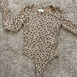 Abercrombie and Fitch leopard bodysuit